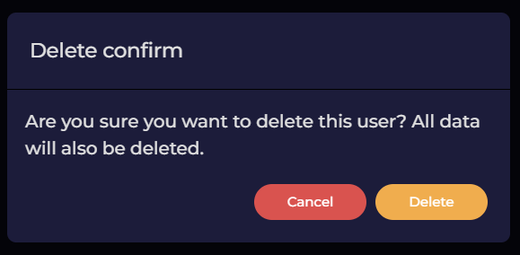 Delete Confirmations